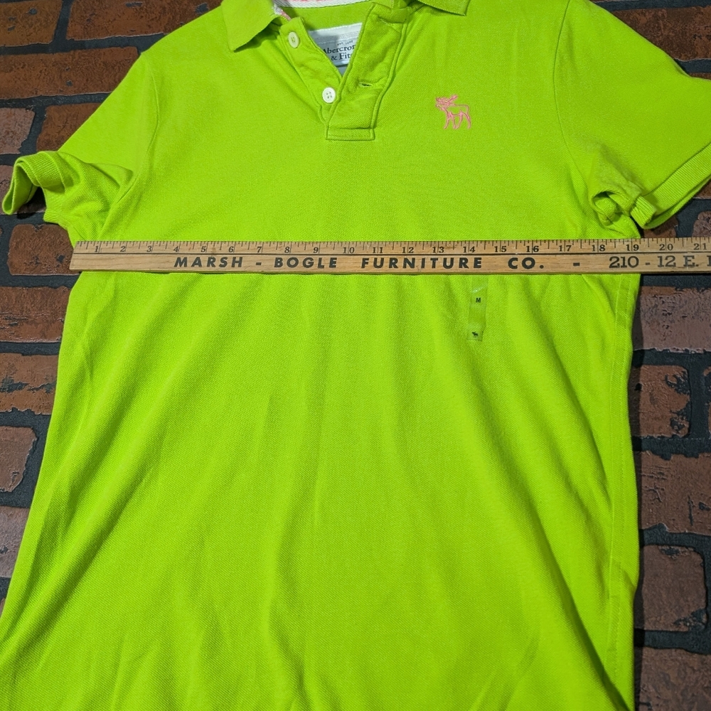 Abercrombie & Fitch Men's M NWT Pink Moose Muscle Polo Shirt - Picture 8 of 12